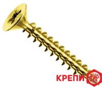 Саморез по дереву с полной резьбой и потайной головкой